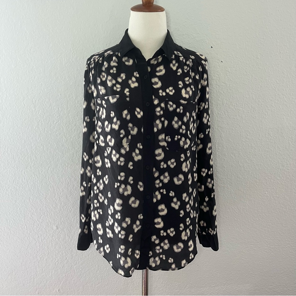 Rebecca Taylor 100% Silk Button Up Blouse Size 2